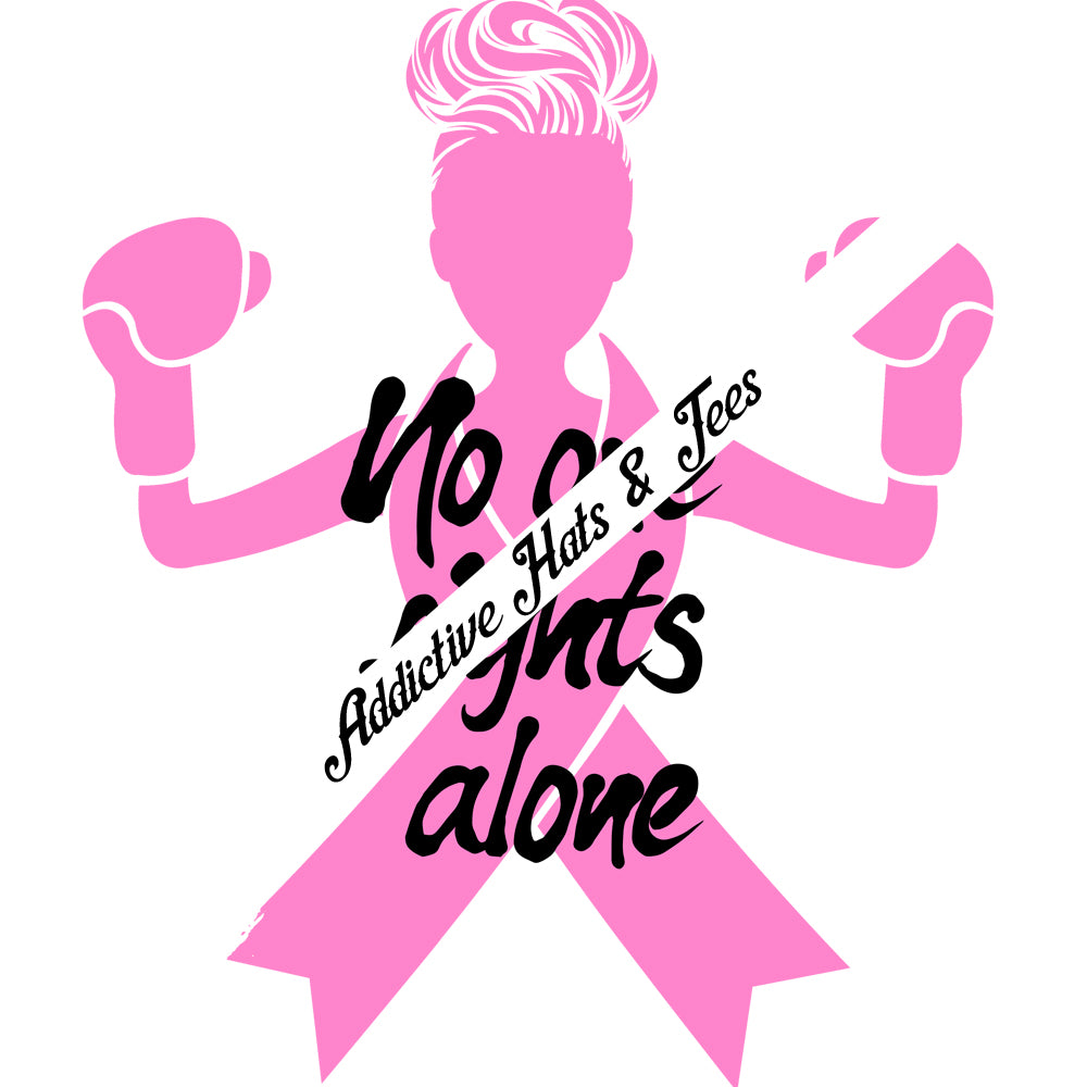 No One Fights Alone Breast Cancer Sublimation TRansfer